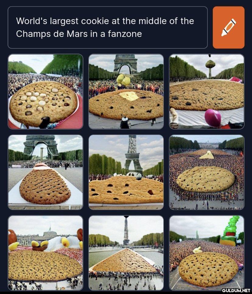World's largest cookie at...