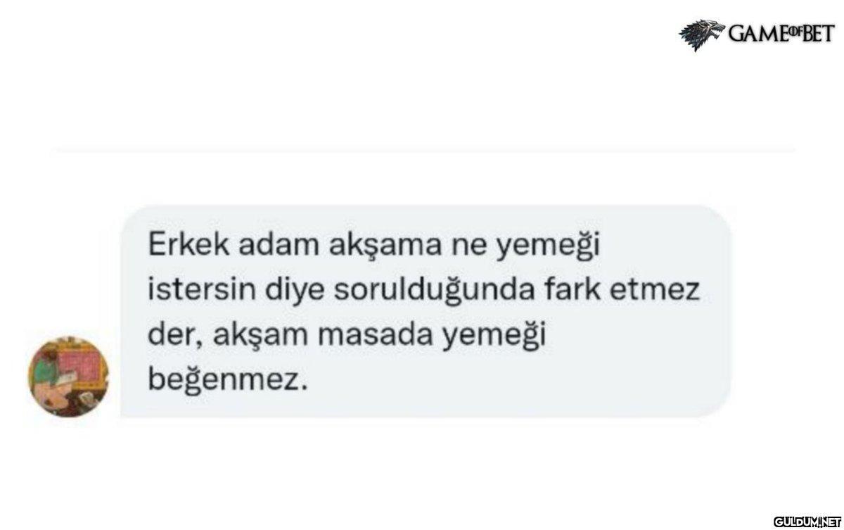 Erkek adam akşama ne...