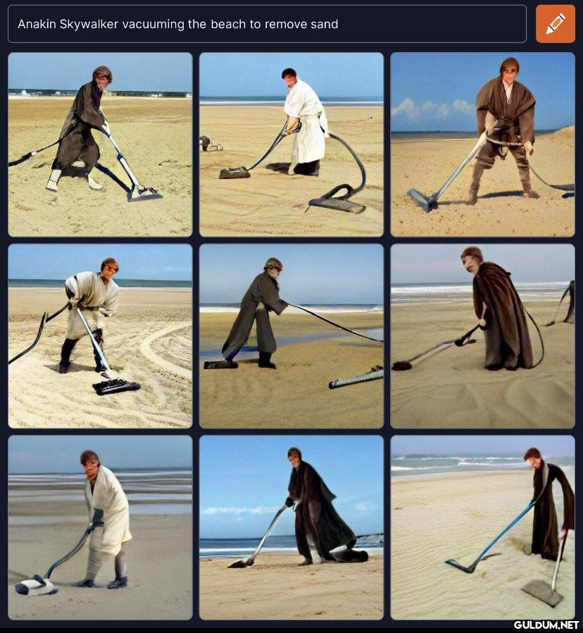 Anakin Skywalker vacuuming...