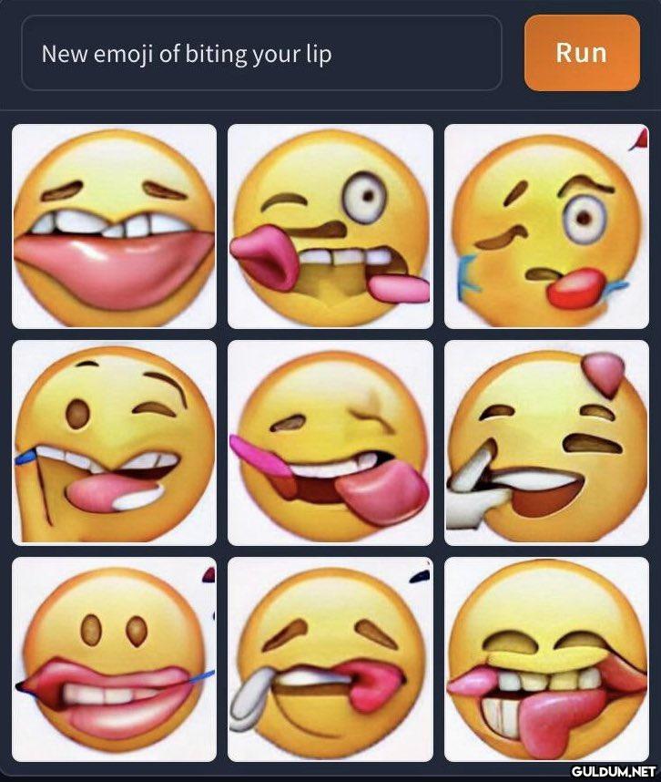 New emoji of biting your...