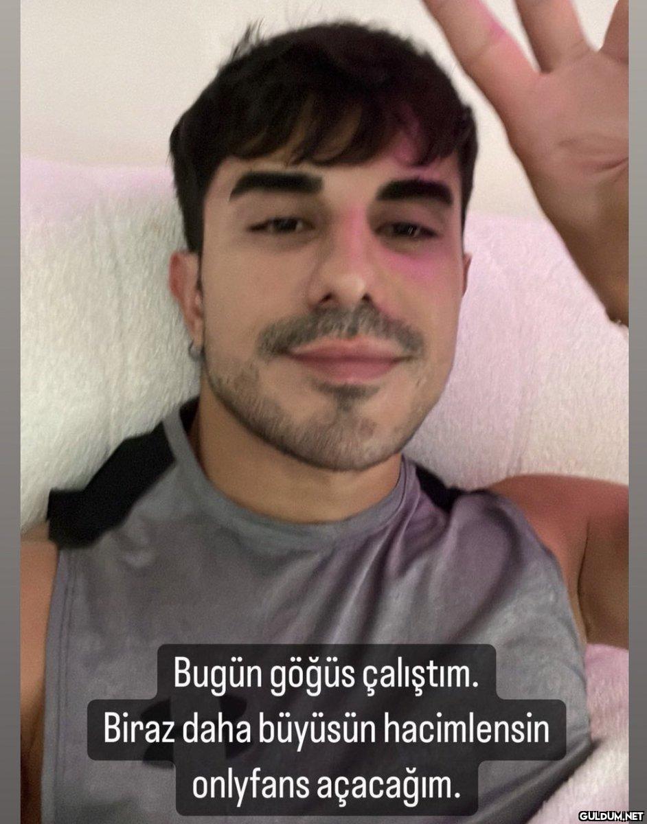 Bugün göğüs çalıştım....