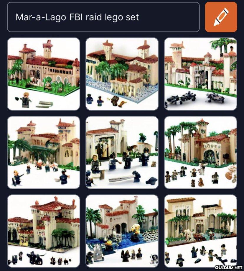 Mar-a-Lago FBI raid lego...
