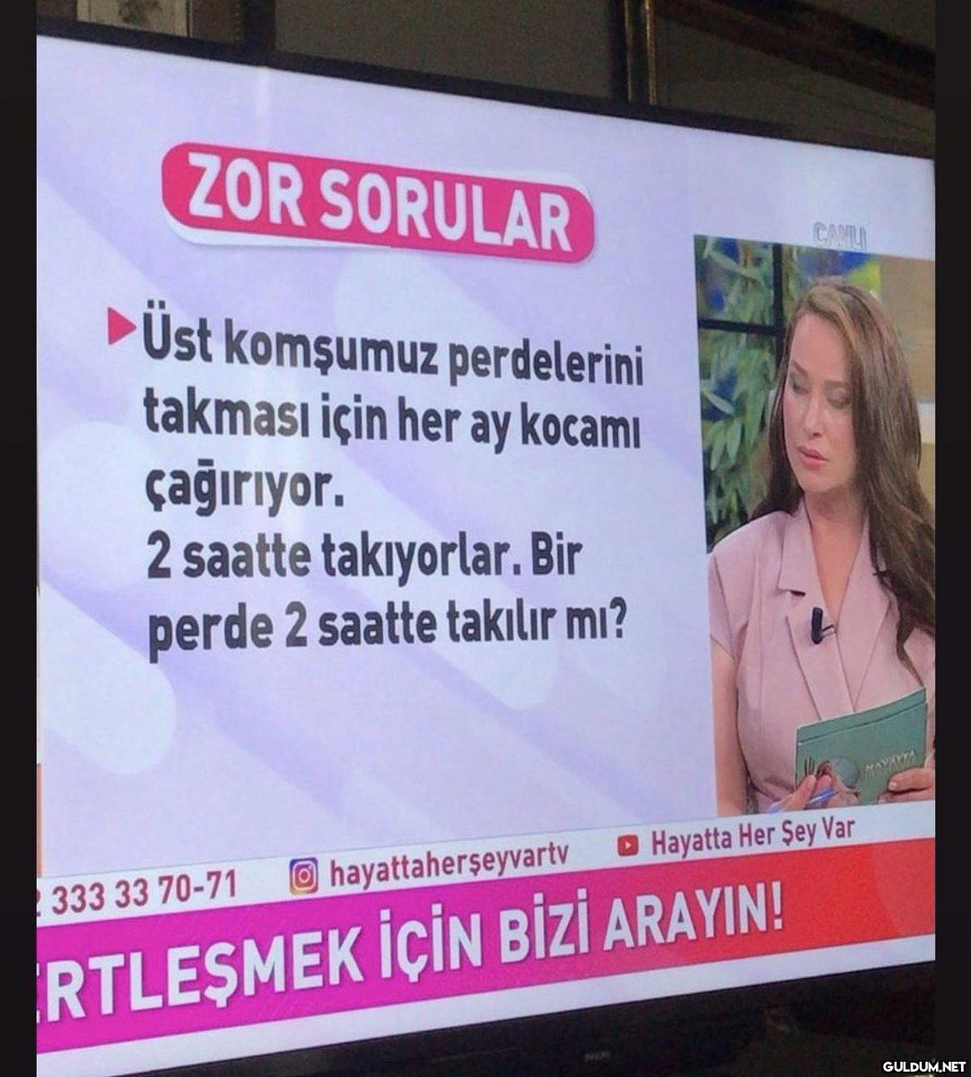 ZOR SORULAR ►Üst komşumuz...