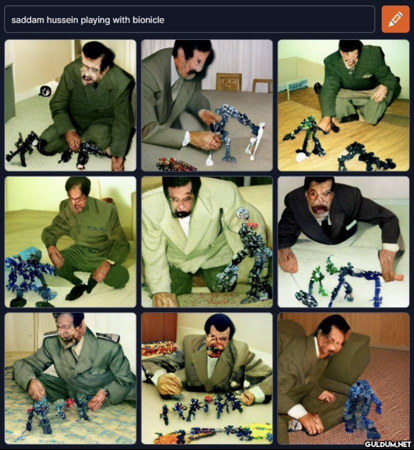 saddam hussein playing...