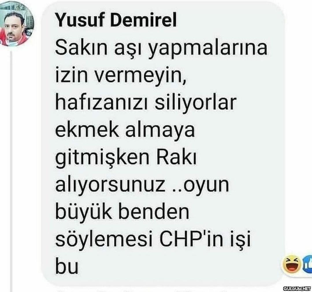Yusuf Demirel Sakın aşı...