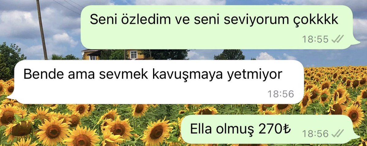 Seni özledim ve seni...