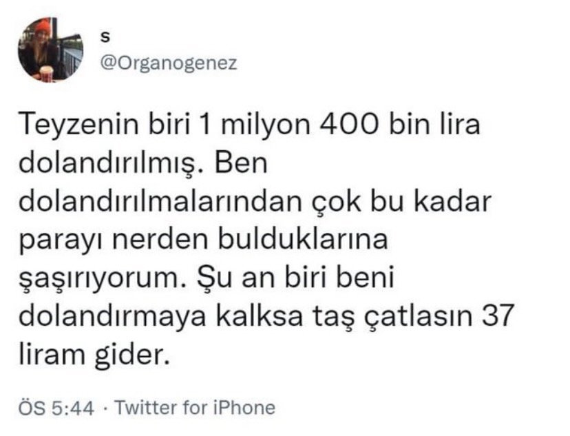 Benim ekonomik durum...