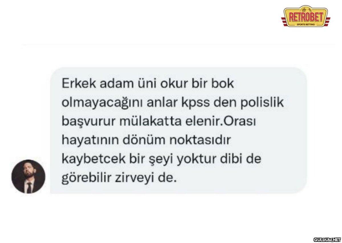 Erkek adam üni okur bir...