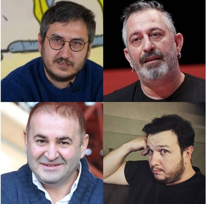 Şu dörtlünün oturduğu bir...
