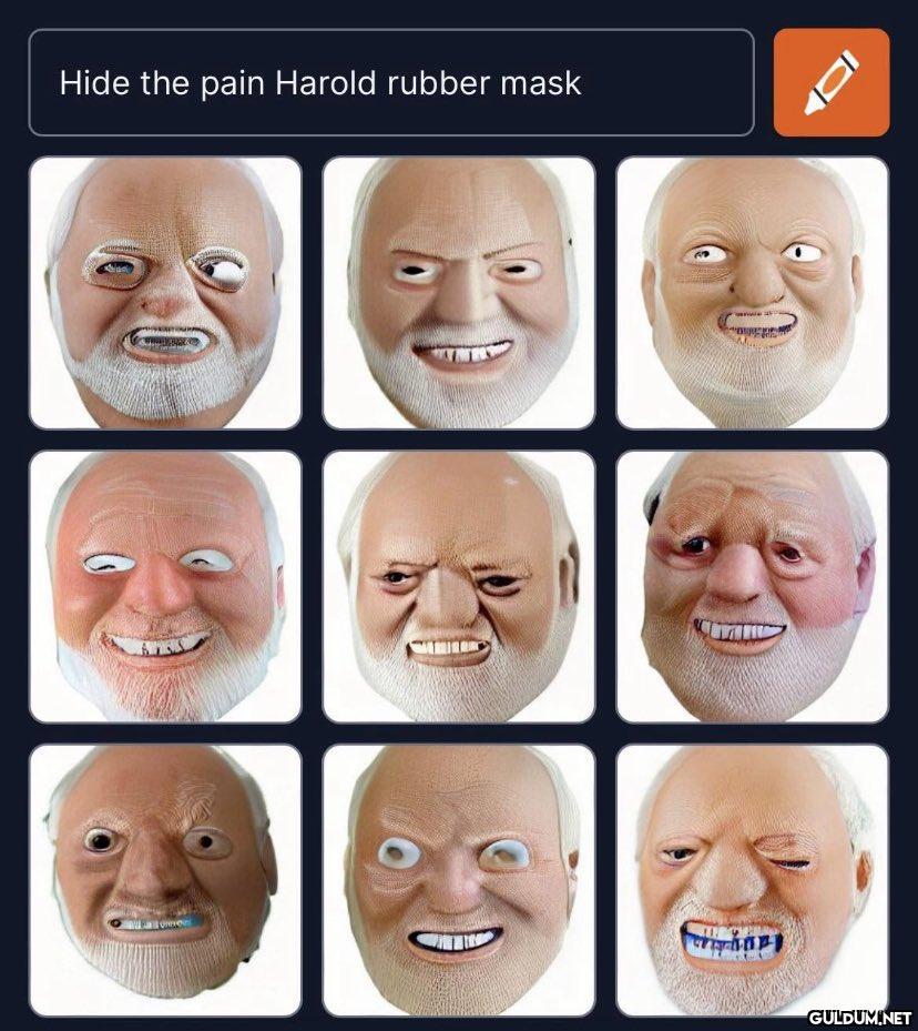 Hide the pain Harold...