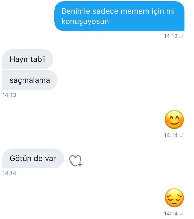 Hayır tabii saçmalama...