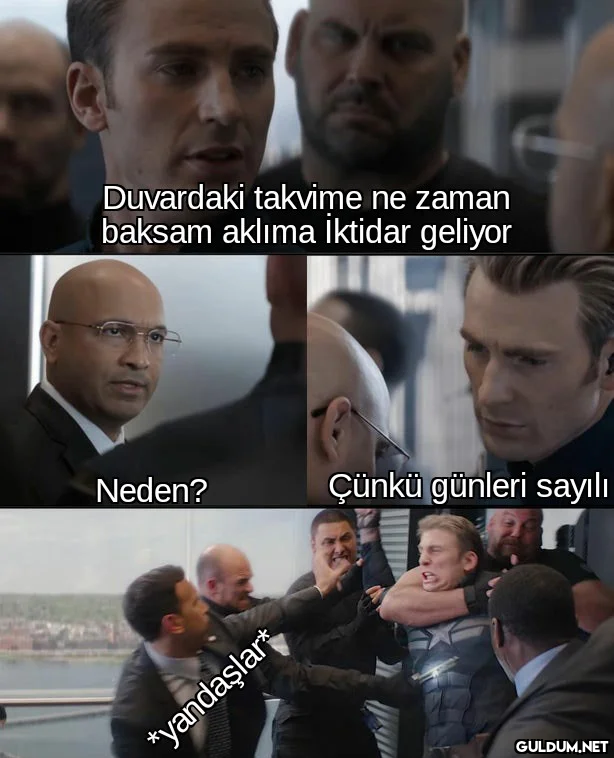 Duvardaki takvime ne zaman...