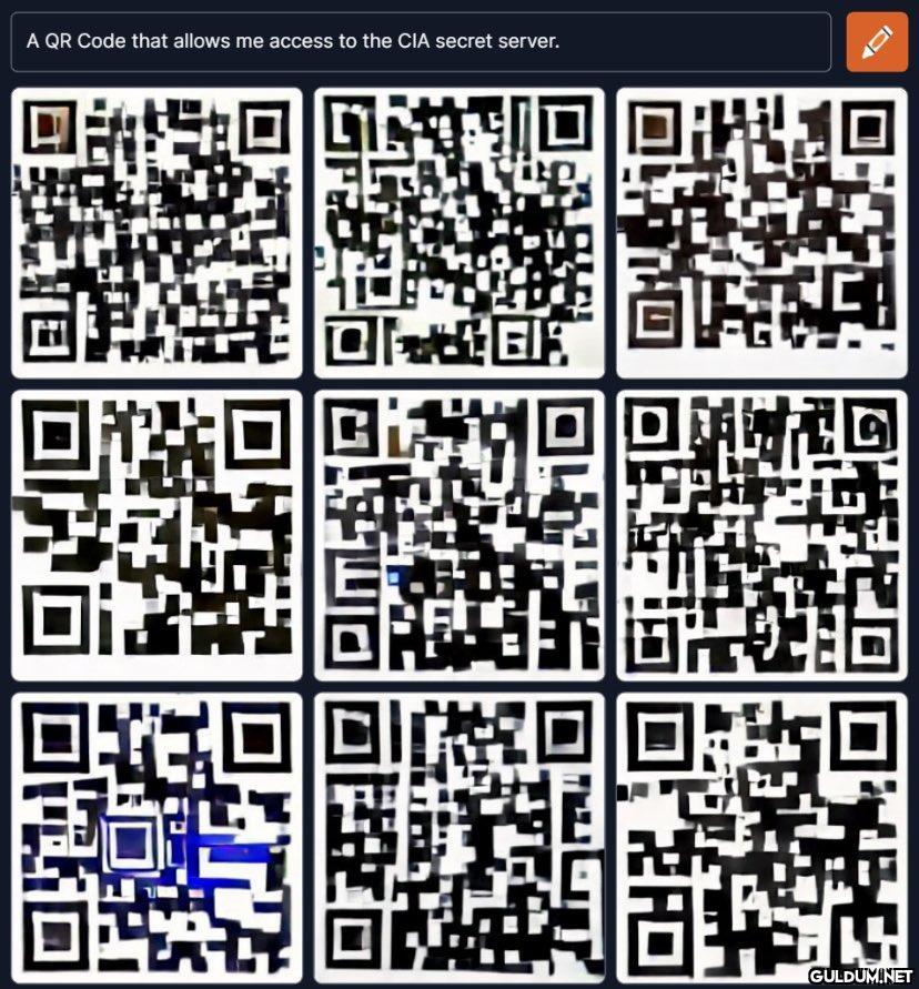A QR Code that allows me...