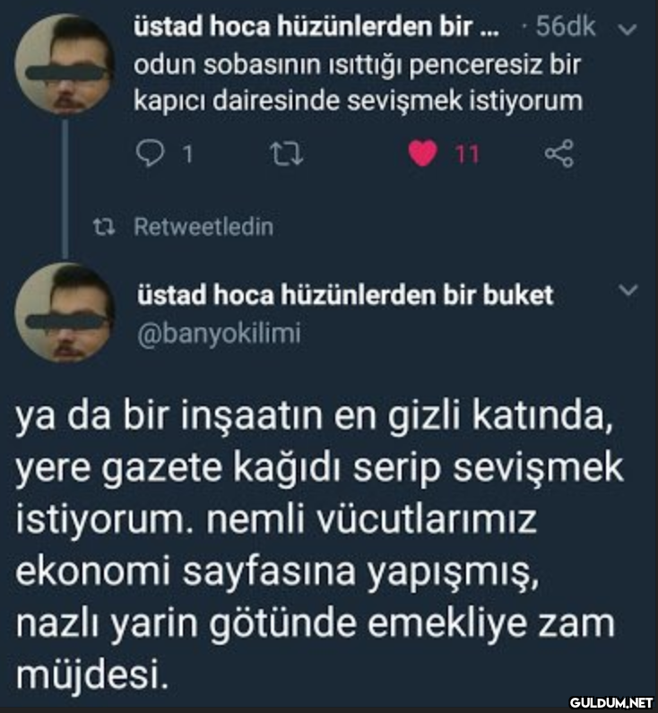 üstad hoca hüzünlerden...