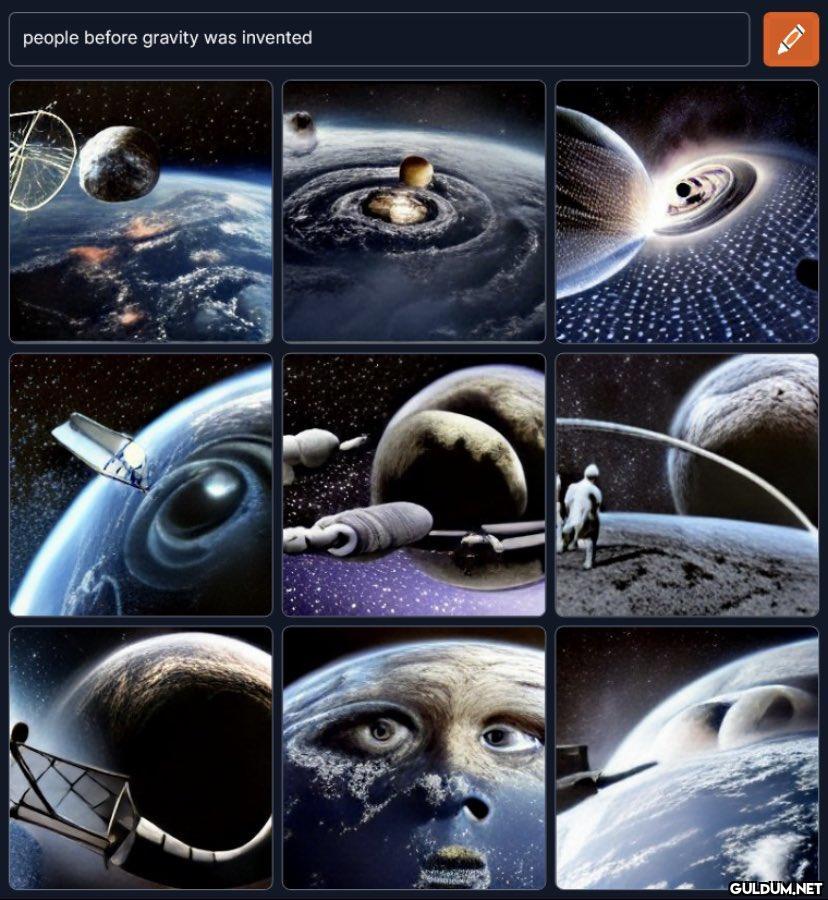 people before gravity was...