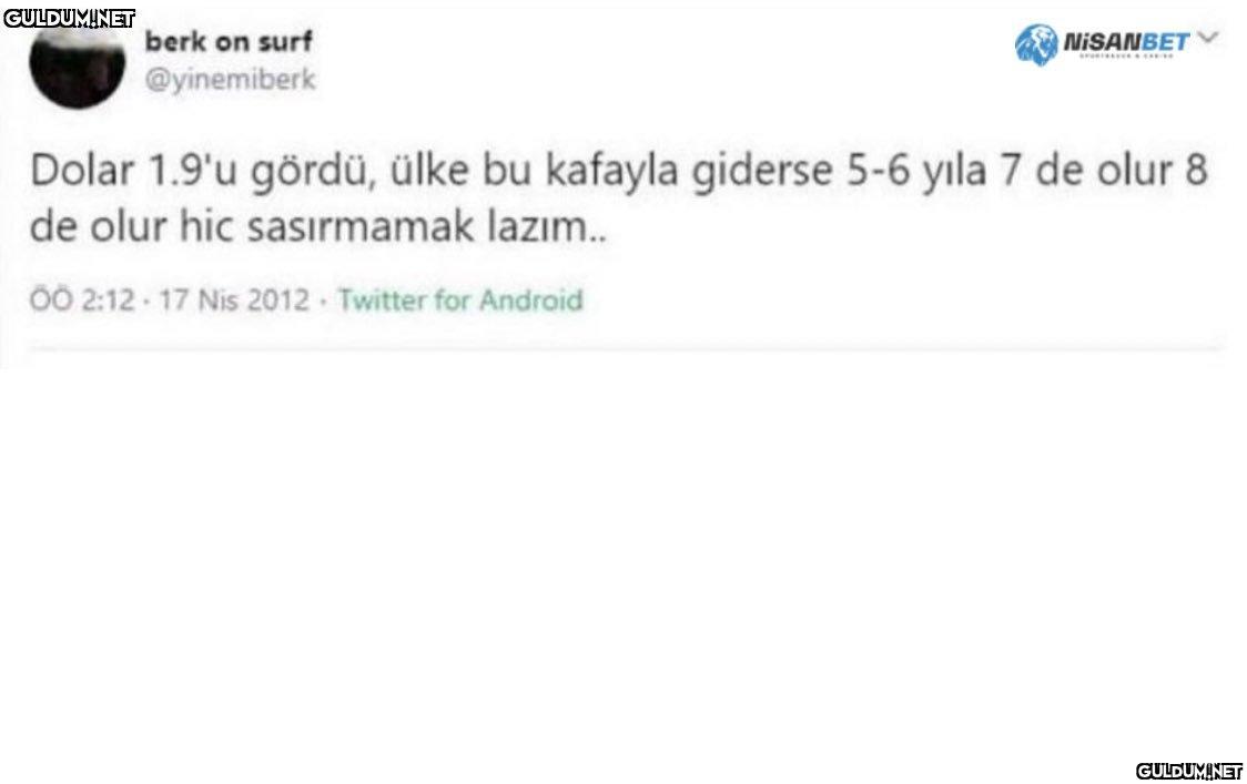 Keşke 1.90'da kalsaydı...