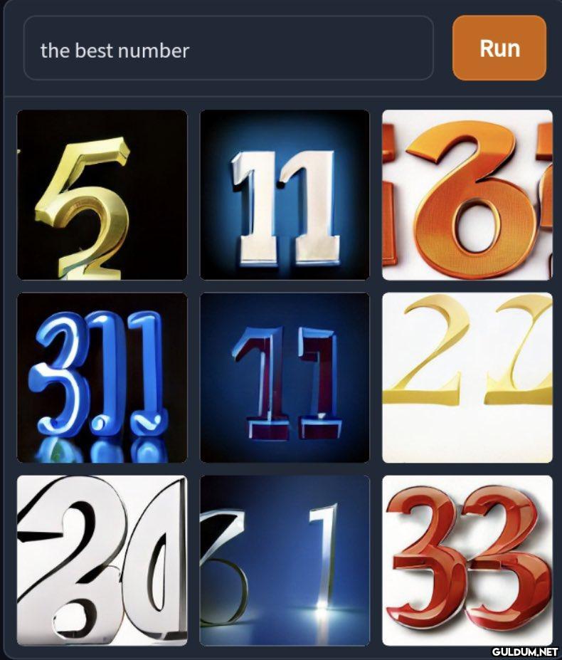 the best number Run 5 116...