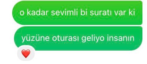 o kadar sevimli bi suratı...