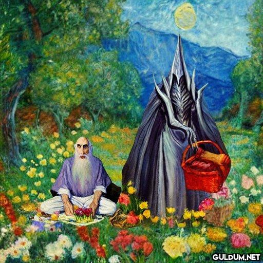 sauron ve saruman piknik...