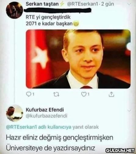 Serkan taştan RTE yi...