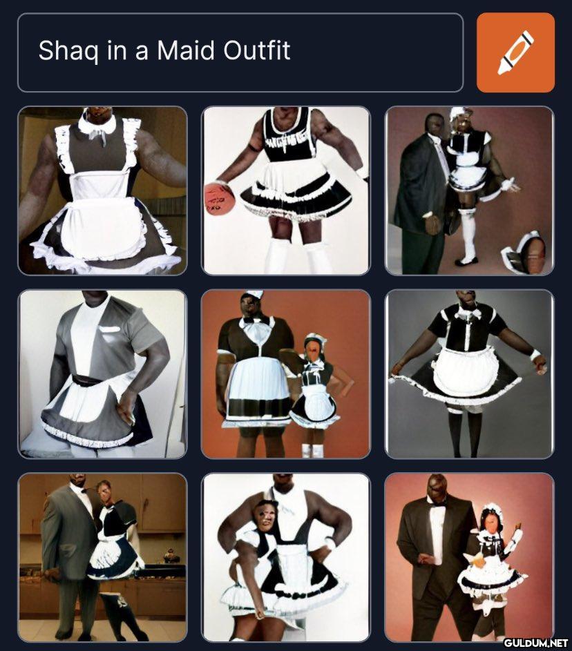 Shaq in a Maid Outfit UR W   Kaynak