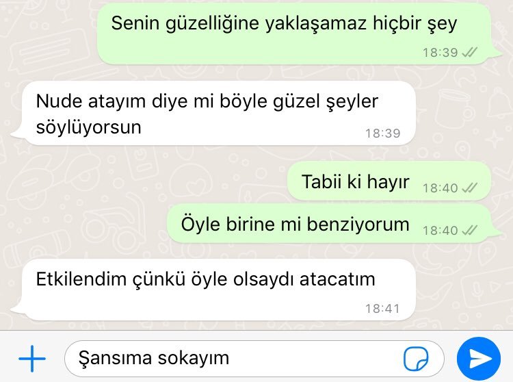 Senin güzelliğine...