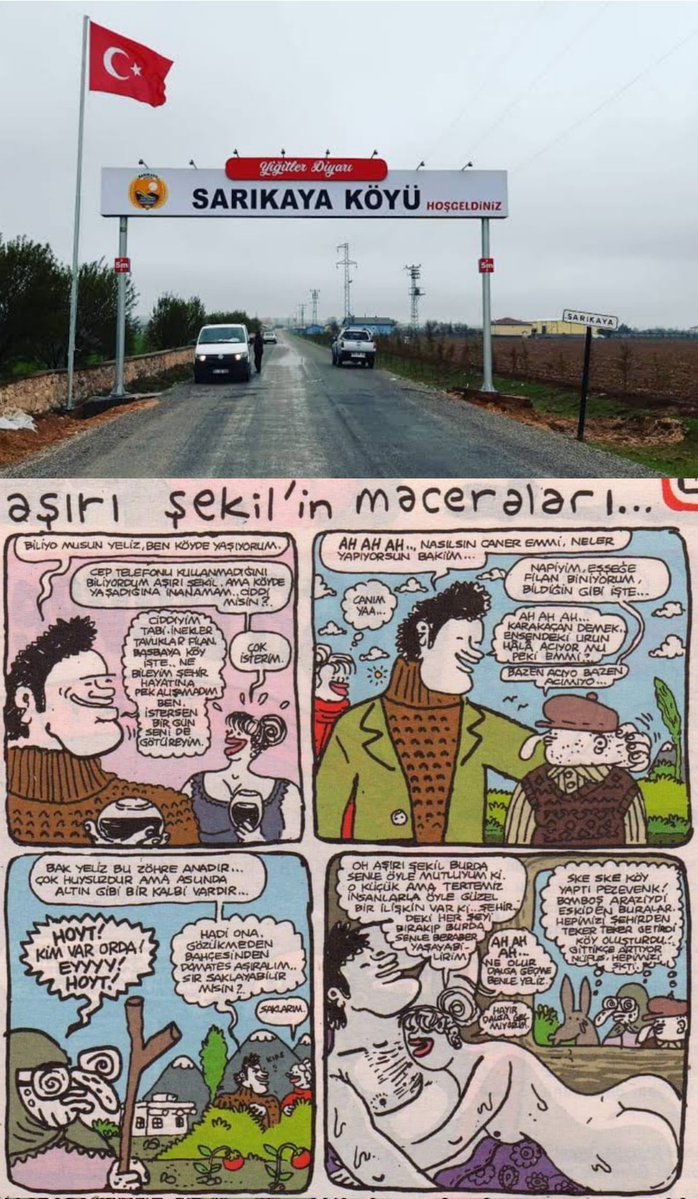 Köy yaptı kendine.....