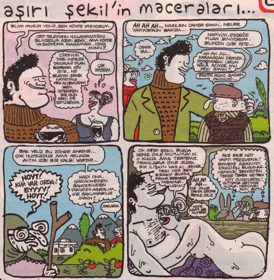 Köy yaptı kendine.....