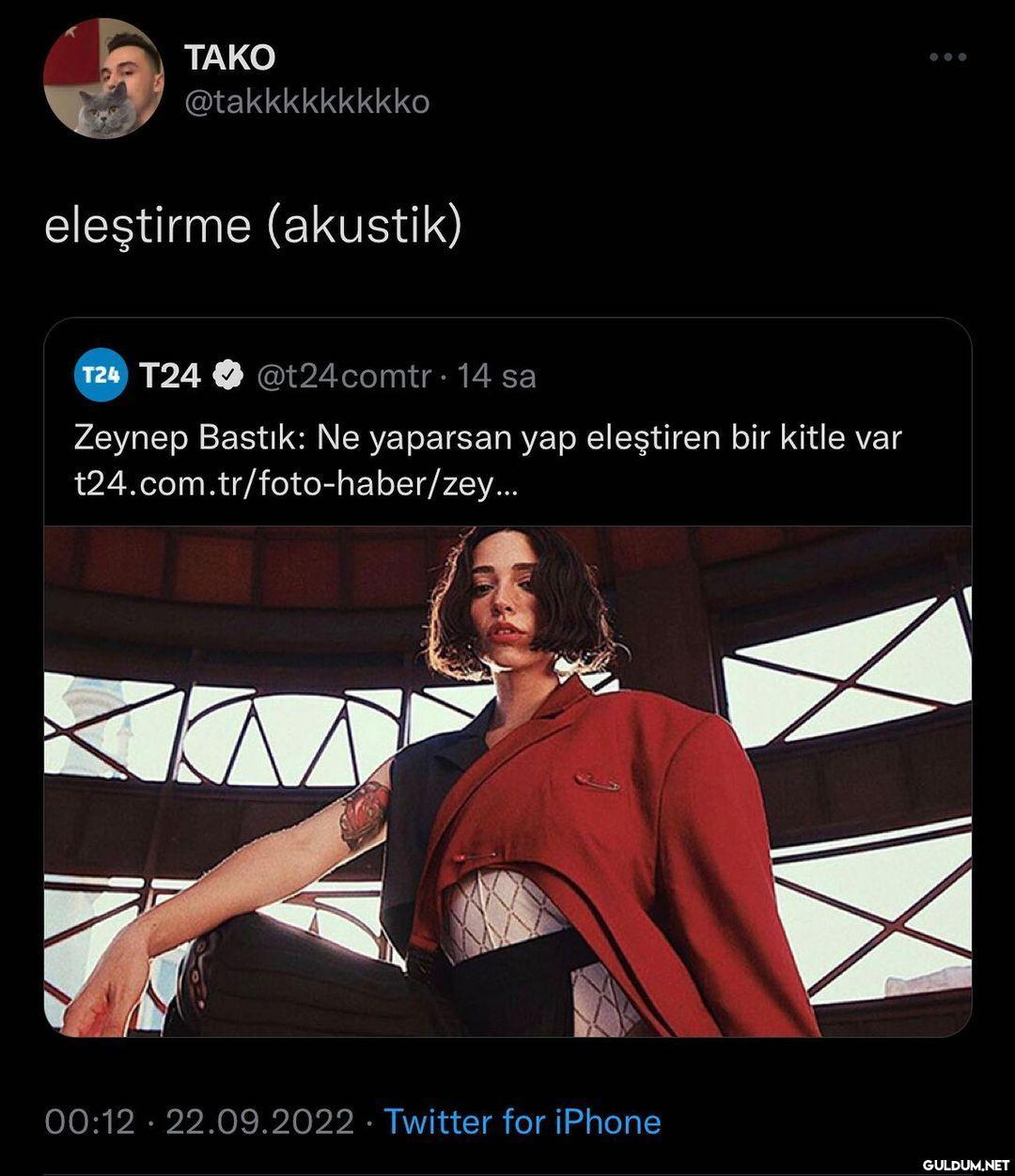 Buna zeynep bastik bile...