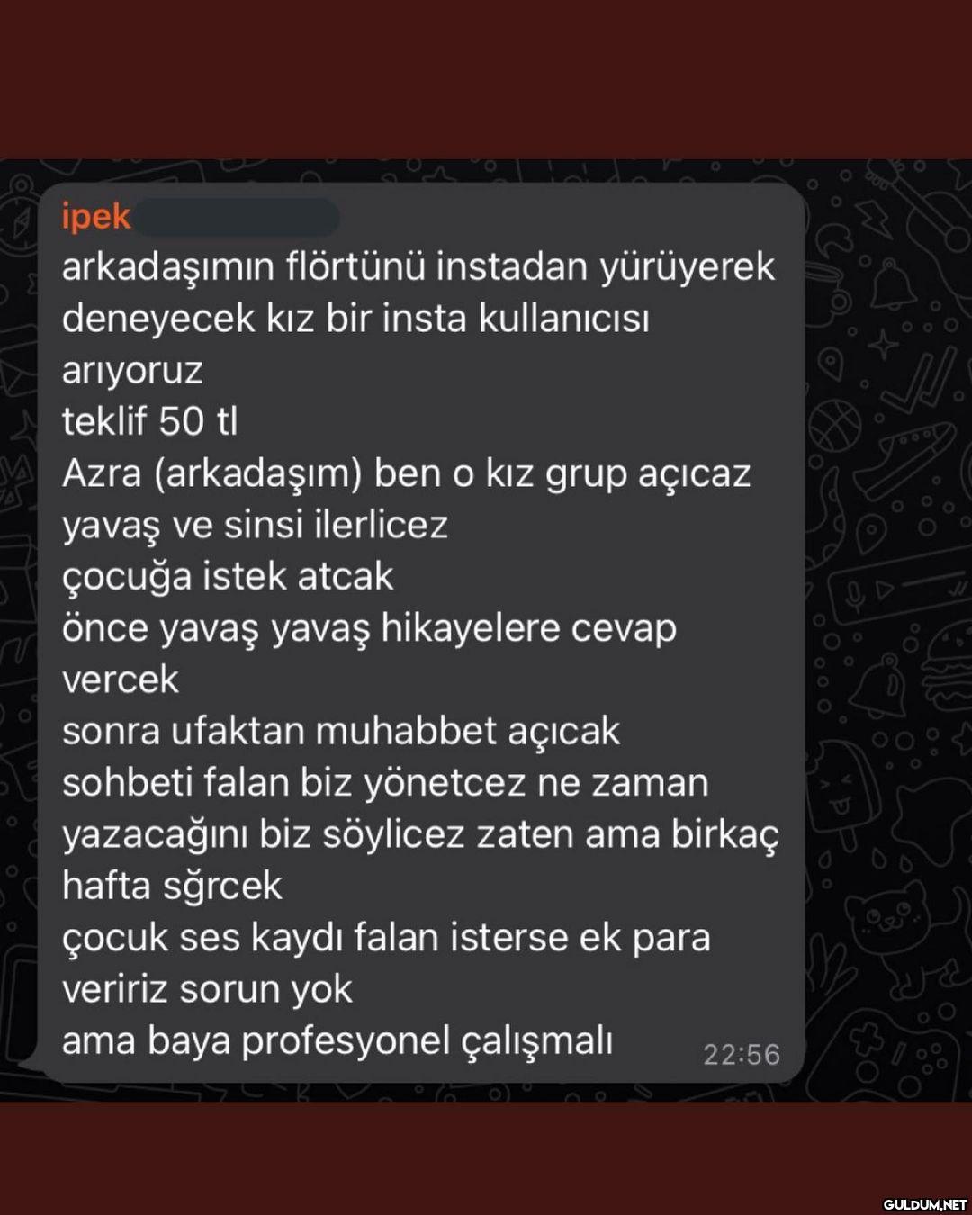 ben bunu bedavaya yaparim ...