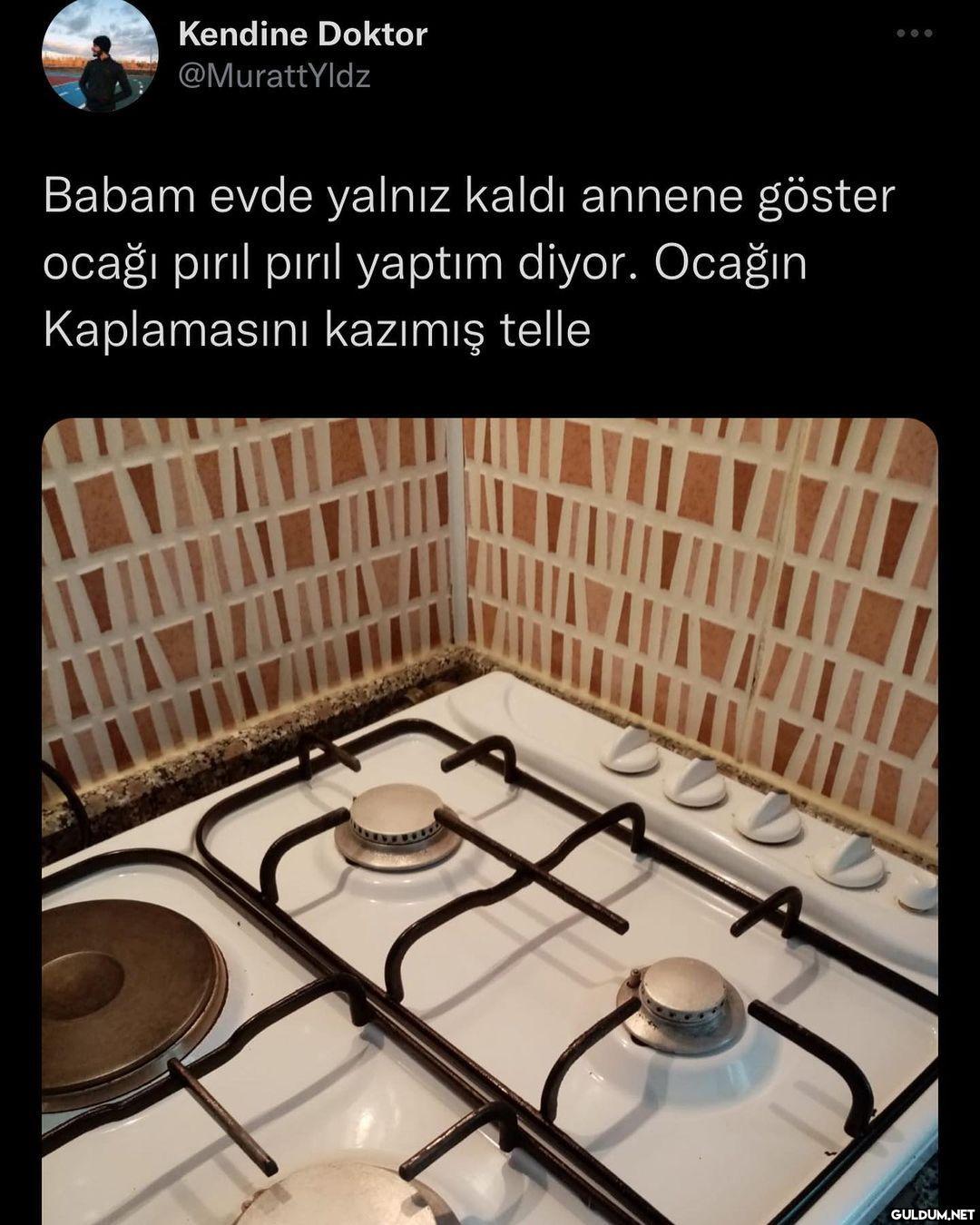 Ocak temizleyip kafamı...