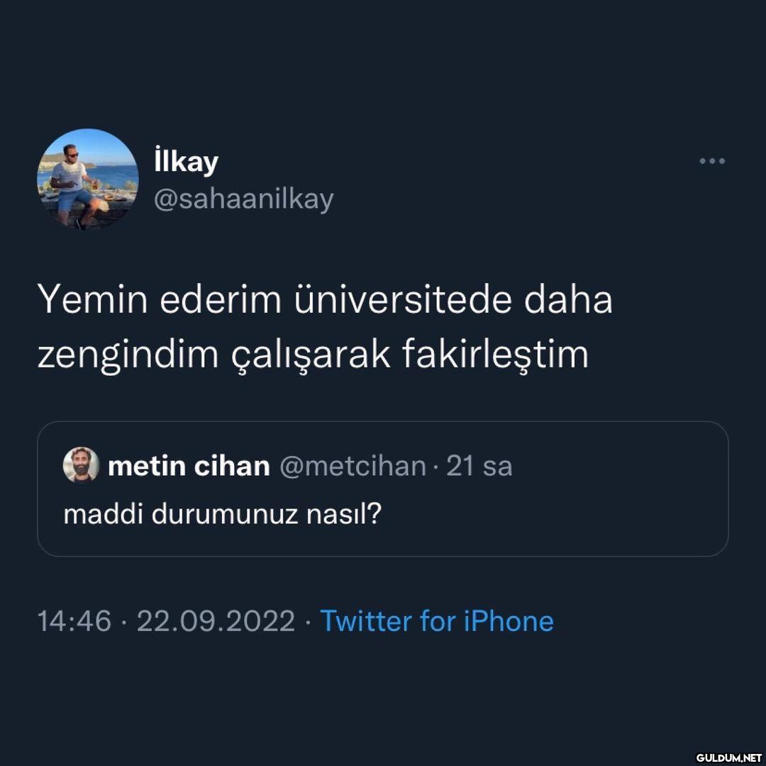 İlkay @sahaanilkay Yemin...