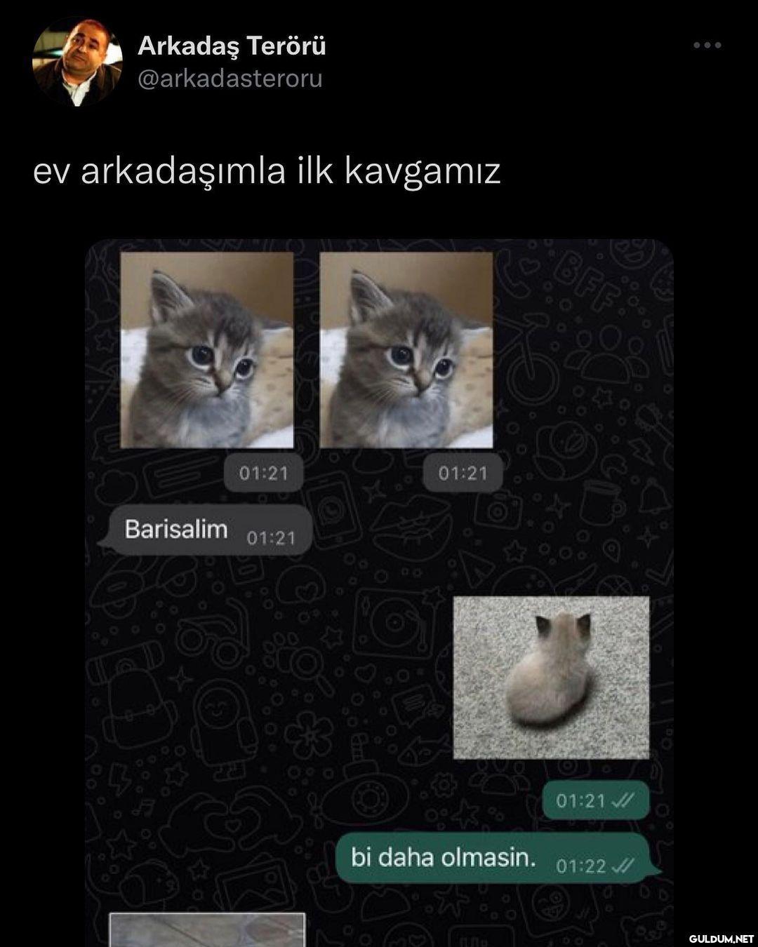 kavgaya bak benim ev...