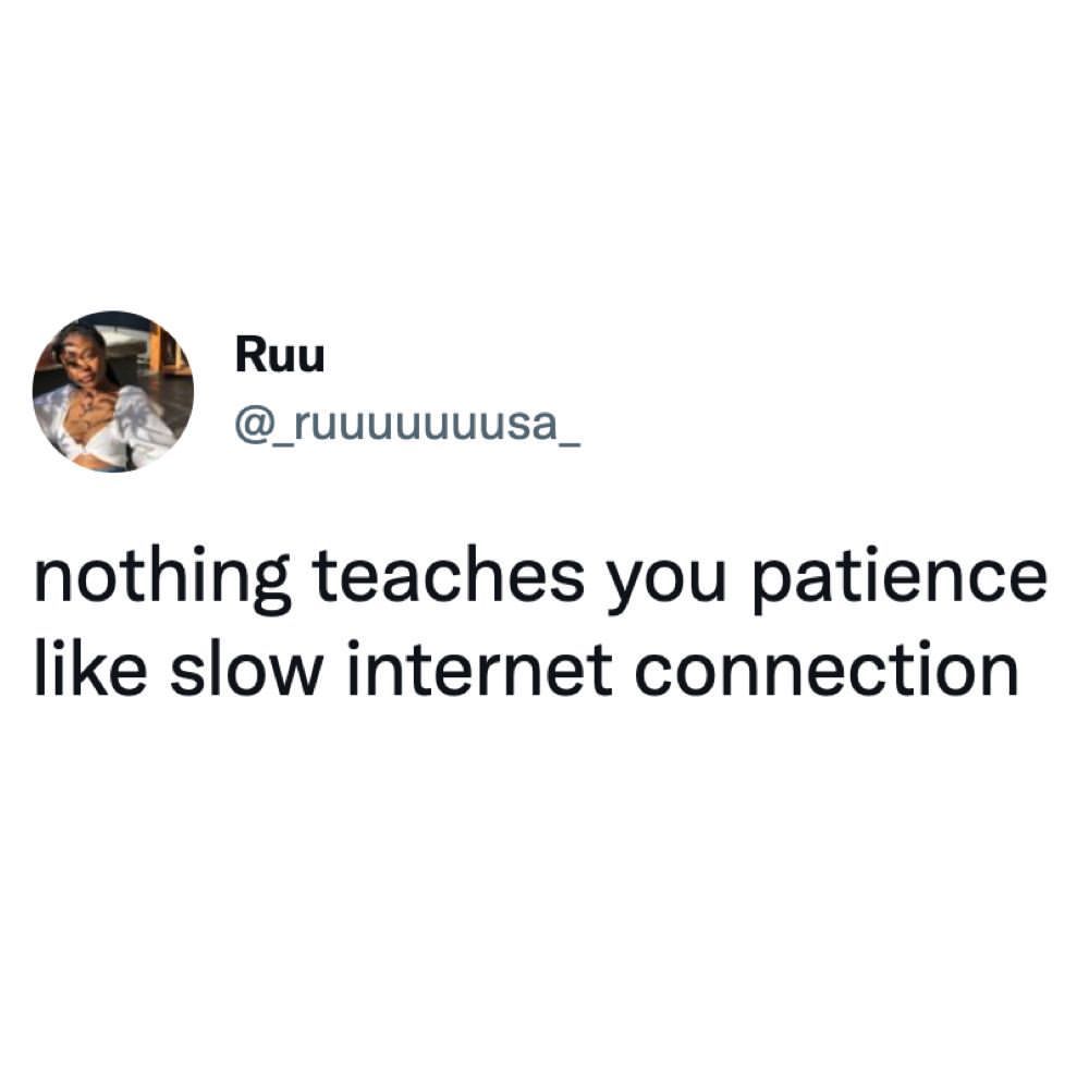 Or walking behind a slow...