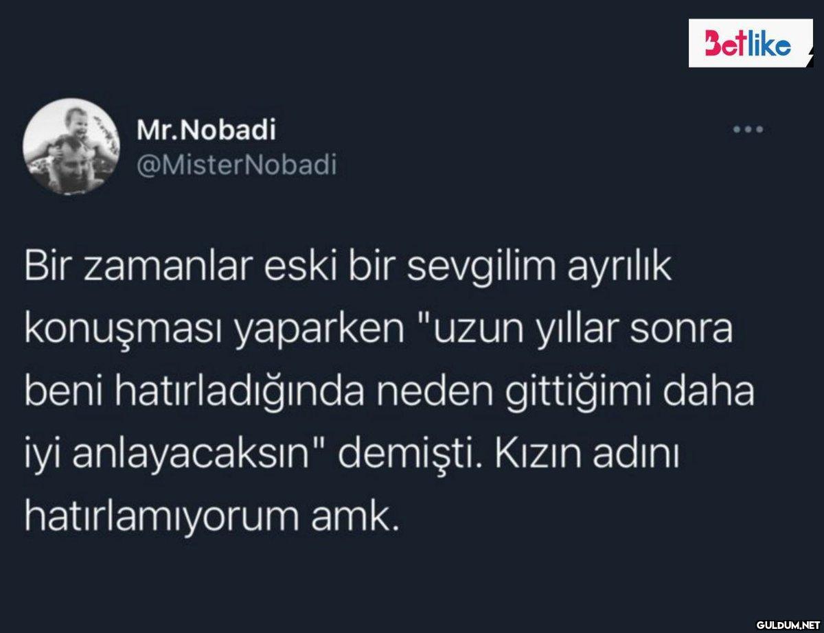 Mr.Nobadi @MisterNobadi...