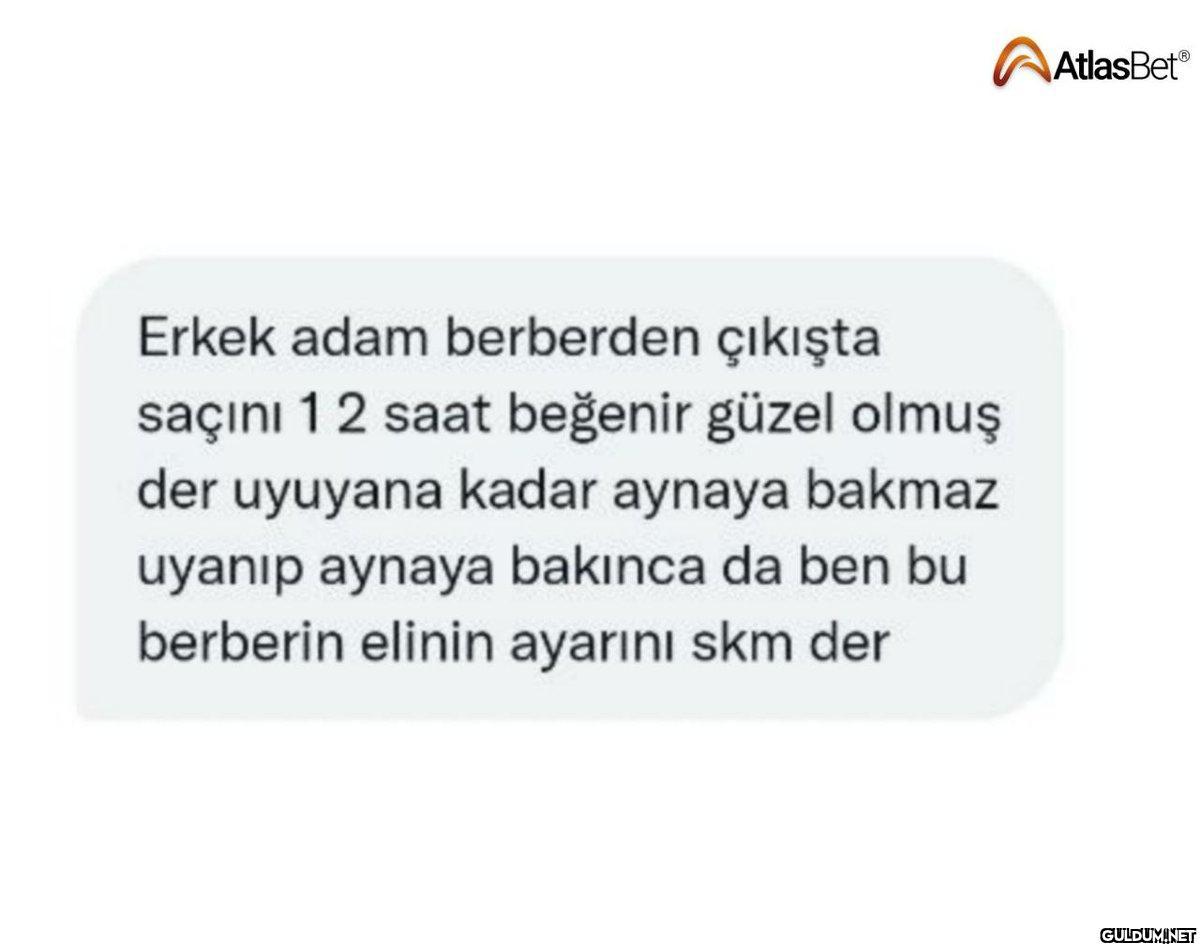 Erkek adam berberden...