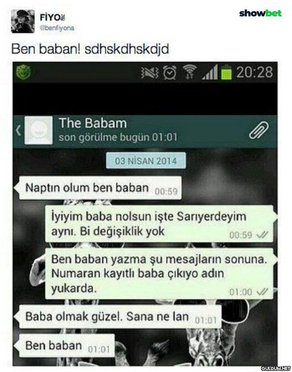 FİYO @benfiyona Ben baban!...