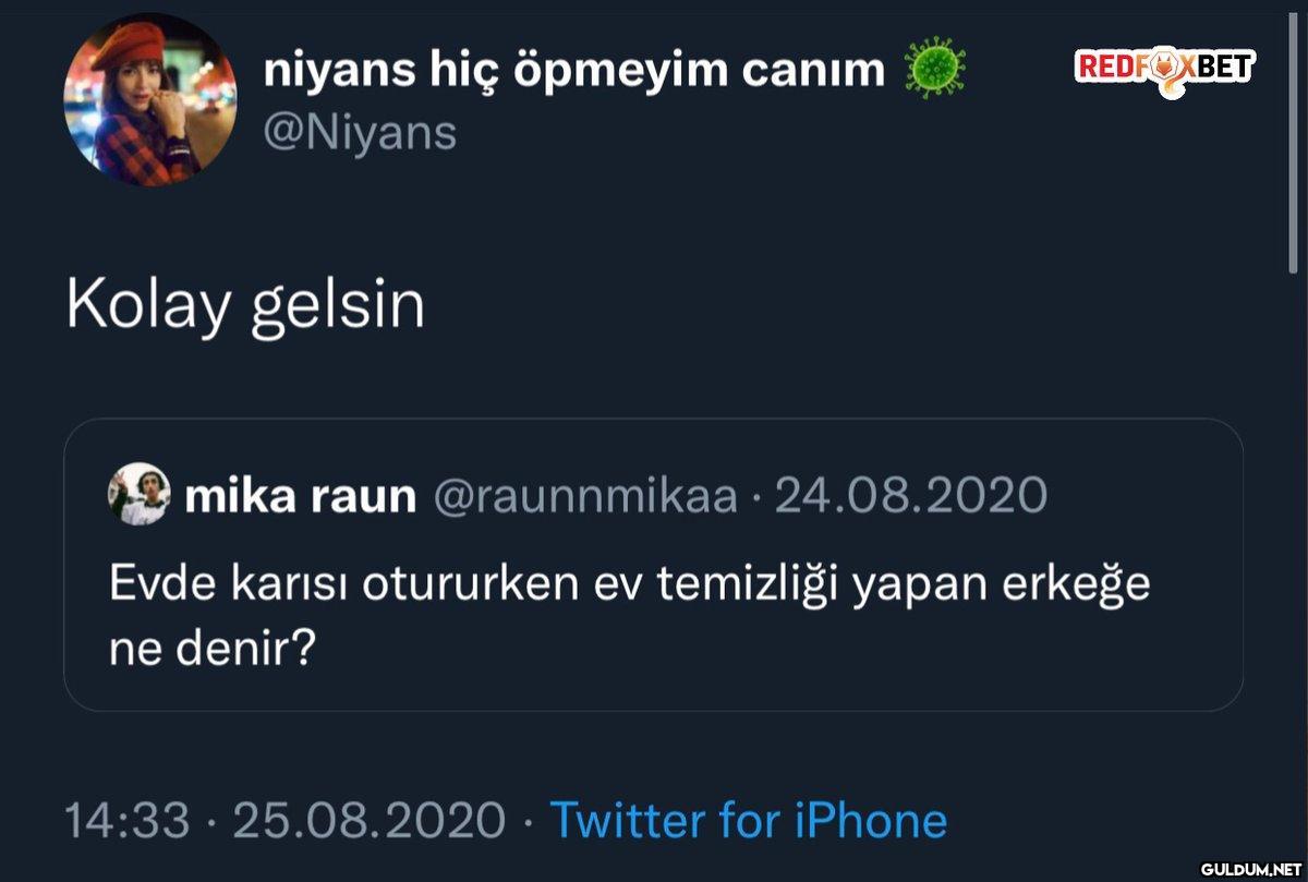 niyans hiç öpmeyim canım...