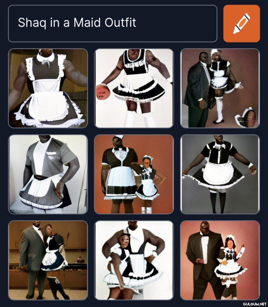 Shaq in a Maid Outfit J 40...