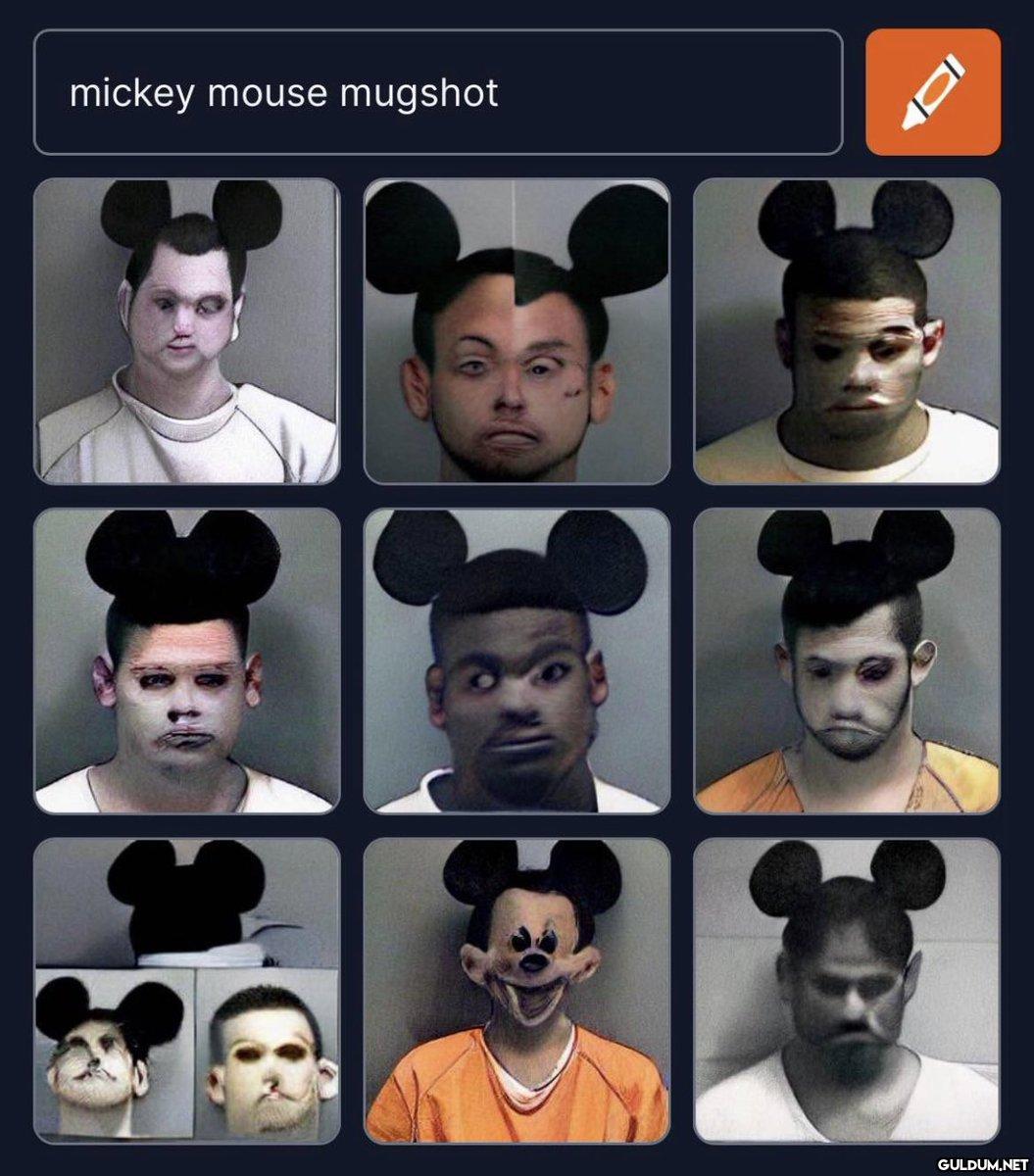 mickey mouse mugshot POD   Kaynak
