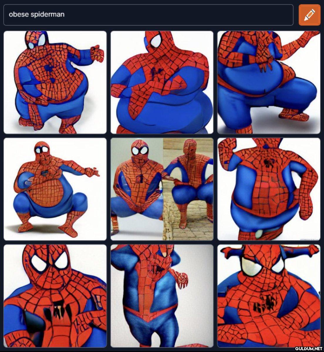 obese spiderman   Kaynak