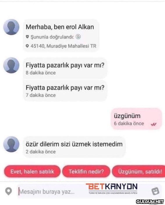 Merhaba, ben erol Alkan...