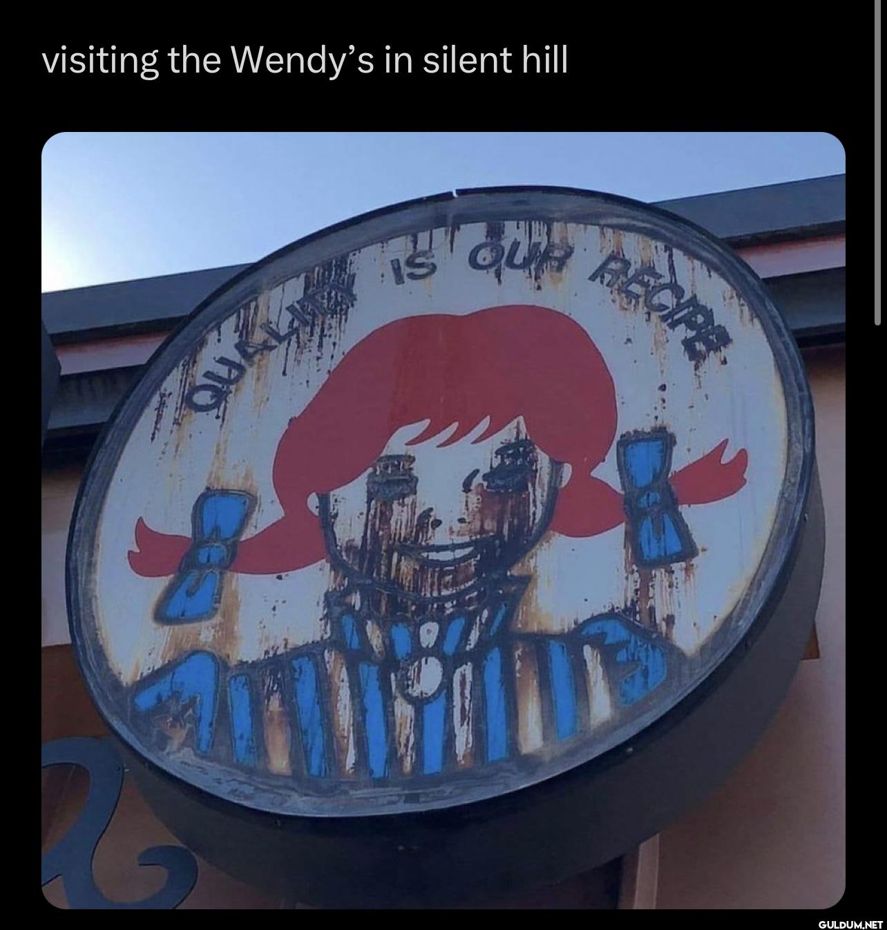 visiting the Wendy's in...