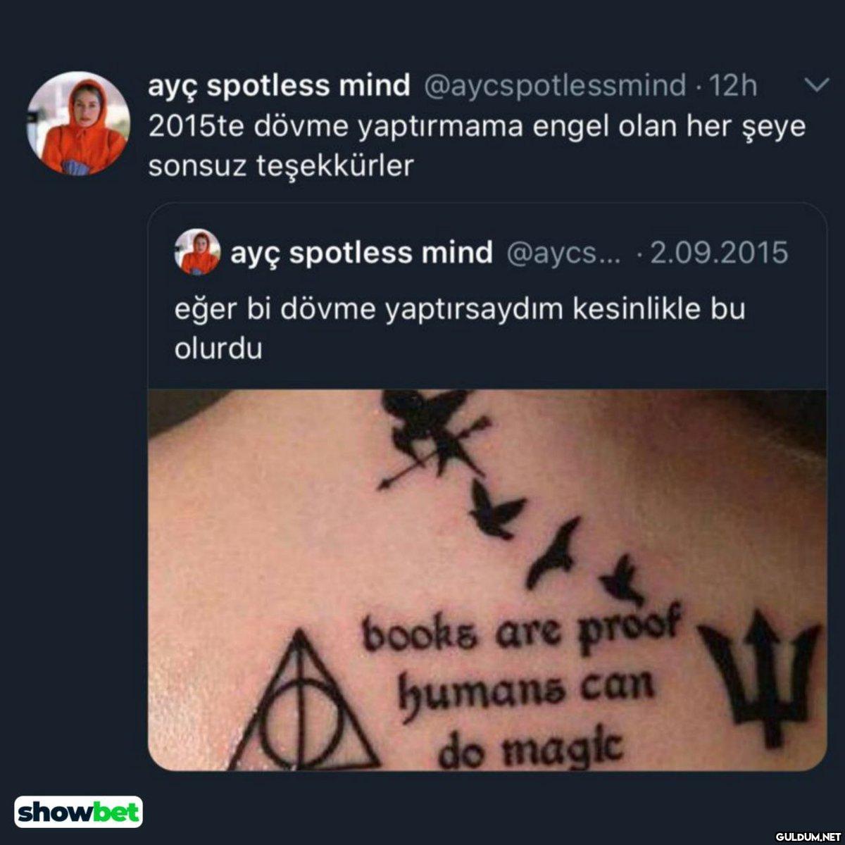 showbet ayç spotless mind...