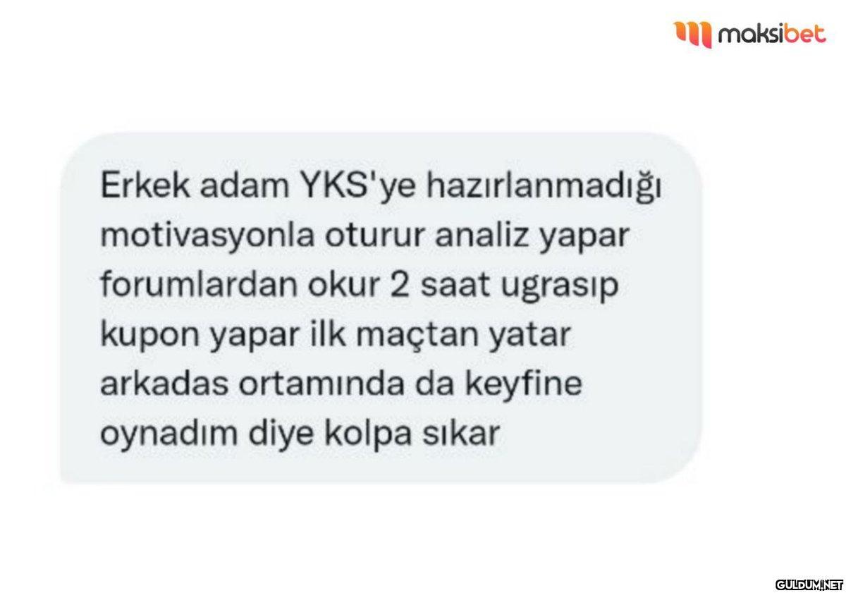 Erkek adam YKS'ye...