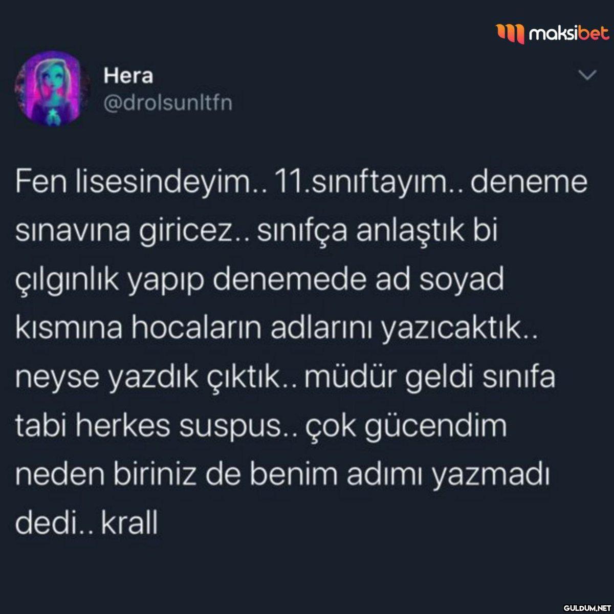 Hera @drolsunltfn maksibet...