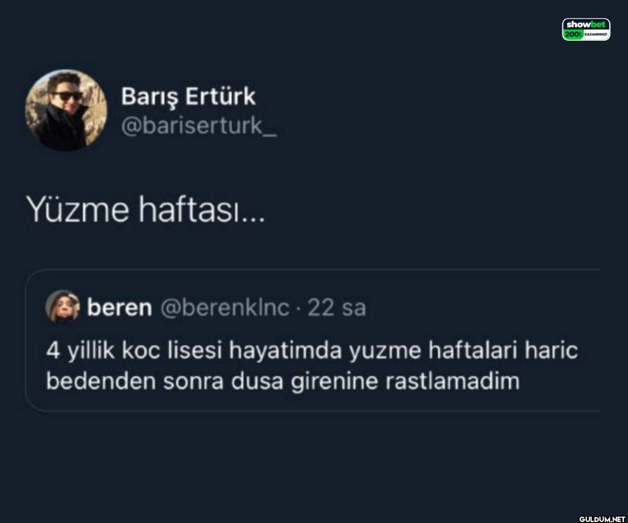 Yüzme haftası... showbet...