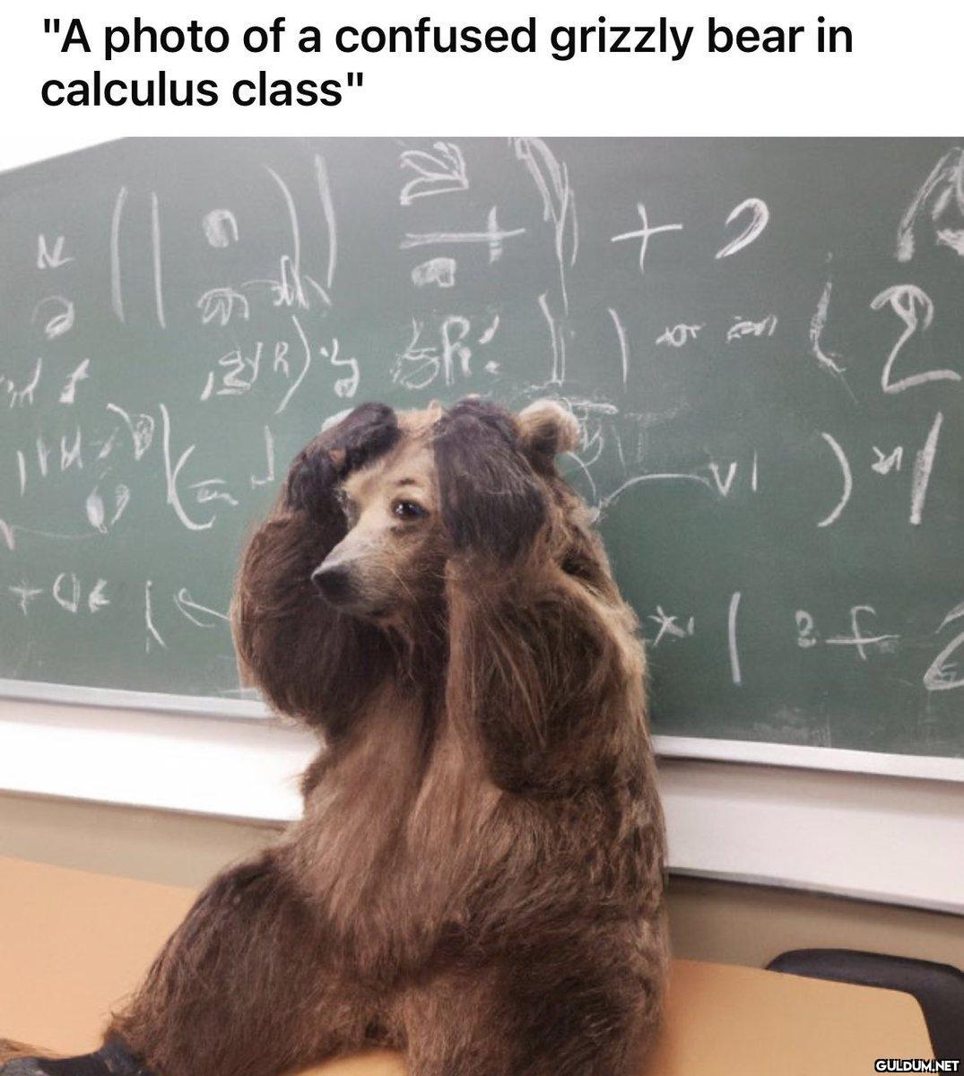 "A photo of a confused...