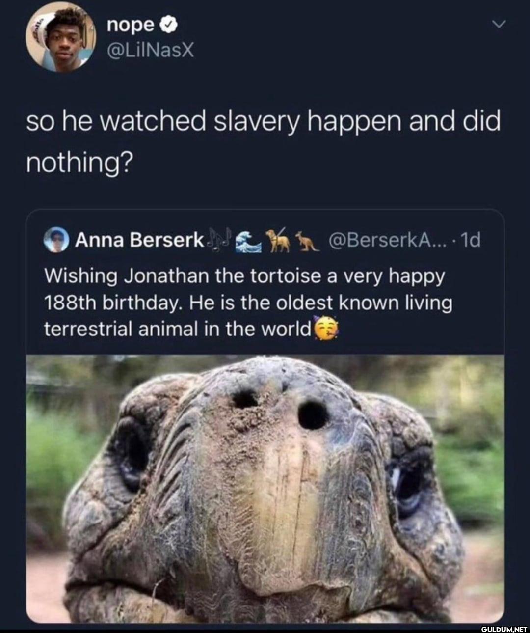 so he watched slavery...
