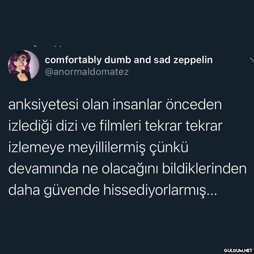 comfortably dumb and sad...